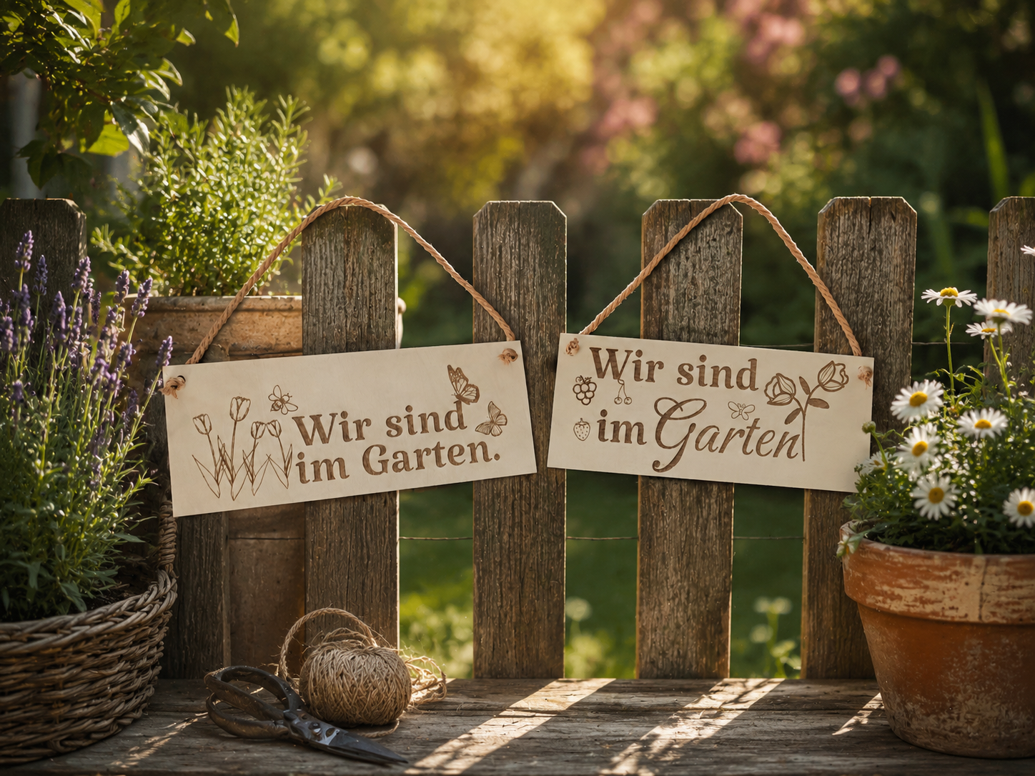 Schilder Garten